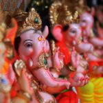 Chaturthi Pooja with Ganesha idol
