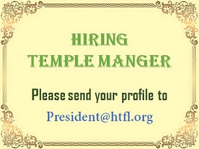 Hiring Temple Manager
